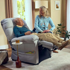 Journey - Fauteuil releveur Perfect Sleep Deluxe Plus 2 zones chauffage et massage Duralux - chocolat-Passe en douceur de la position assise verticale à la position entièrement horizontale pour un confort tout au long de la journée et pendant la nuit