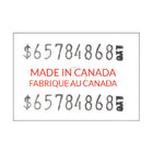 Wamaco - Motex 6600 label - Fabriqué au Canada - 7/8 po x 5/8 po - blanc - texte en rougue - paquet de 10-Fiabilité - Ces étiquettes utilisent une colle de qualité commerciale pour une adhérence fiable sur la plupart des surfaces