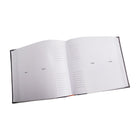 Kiera Grace Linen 200-Pocket Album – 4" x 6"  - Grey-Grey linen cover offers a stylish and textured look