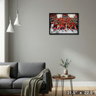 Florida Panthers 2024 Stanley Cup - Framed Canvas - 31" x 22"-Ready to hang - arrives fully assembled
