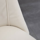 HOMCOM - Chaises de salle à manger en velours - blanc crème - ensemble de 4-Le design moderne ajoute du glamour à votre salle à manger, cuisine, chambre et plus encore