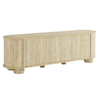 Modway Overture 63" Oval Faux Travertine TV Stand - Travertine-Oval TV Stand