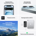 Apple - iPhone 15 6,1 po ecran Liquid Retina, 128 Go, Noir, Bell et Virgin Plus-Conçu Pour Tout Changer : iPhone est doté de fonctionnalités de confidentialité qui vous donnent le contrôle de vos données. Il est fabriqué avec plus de matières recyclées, ce qui réduit son impact environnemental. Et avec ses fonctionnalités intégrées, il est accessible à tout le monde