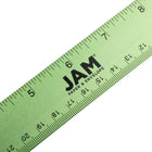 JAM Paper Strong Aluminum Ruler - 12" - Lime Green-Size: 12 Inches long / 1 Foot ruler