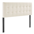 Modway Lily Stain-Resistant Performance Velvet Full Size Headboard - Alabaster-Stain-Resistant Performance Velvet Upholstery