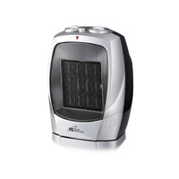 Royal Sovereign HCE-170 Compact Ceramic Oscillating Heater - Grey-Portable Oscillating Ceramic Heater