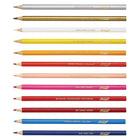 Prang Thick Core Coloured Pencils - Assorted - 24 Pack-Durable pencils with long lasting core provide bright colours and resist fading