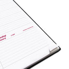 Brownline 2026 DuraFlex Weekly Planner with Textured 2-Piece Poly Cover - 11" x 8-1/2" - Black - English-Telephone and address section