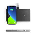 ALOGIC - Station de charge sans fil 3-en-1 Ultra Power - Double charge sans fil avec sortie de charge USB-A-Pour optimiser la vitesse de charge et vous faire gagner du temps, la station de charge est équipée de la technologie de charge rapide sans fil, qui exploite les dernières normes Qi. Le port USB-A intégré offre également une sortie haute intensité pour recharger rapidement les appareils filaires.