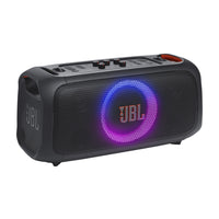 JBL PartyBox On-The-Go Essential - Portable Party Speaker with built-in lights and wireless mic-Find your beat with 100 watts of powerful, booming JBL Pro Sound. Indoors or out, the JBL PartyBox On-The-Go Essential delivers crisp highs, pure mids, and heavy bass—with Bass Boost to keep the good times going all night.