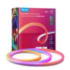 Govee 6.5' Wi-Fi RGBIC Neon Rope Light-Unique RGBIC Technology: Govee RGBIC technology lets your creativity run wild, display multiple colours of light simultaneously in a bendable neon rope light, decorate your home with flowing lighting effects based on nature, holiday and moods