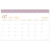 Cambridge 2026-27 Workstyle Compact Desk Pad - 18" x 11" - Bilingual-Page size: 17-3/4" H X 10-7/8" W