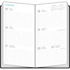 W. Maxwell 2026 Troi Planner - 3" x 6" - Black - Bilingual-1 week on 2 pages