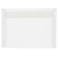 JAM Paper 8.75 x 11.5 Booklet Translucent Vellum Booklet Envelopes, Clear, 100 Pack (2851370g)-Clear translucent