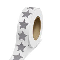 JAM Paper Standard Label Rolls - Sheriff Star - 2 3/4 x 2 3/4 - Silver Matte Foil - 125 Labels/Roll-Colour: Durable Silver Matte Foil | Make your mail stand out with colourful shipping address labels.