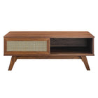 Modway Soma Coffee Table - Walnut-Weight Capacity: 189 lb