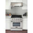 Kucht 30" KNG Series Pro Style Natural Gas Range - Stainless Steel-Interchangeable oven door available in nine colors