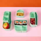 b.box - Boîte à lunch Bento en silicone - Forêt-Conception monobloc avec coins arrondis pour un nettoyage facile