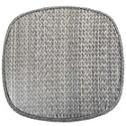 Modway Endeavor 36" Outdoor Patio Wicker Rattan Dining Table - Grey-Tempered Glass Top