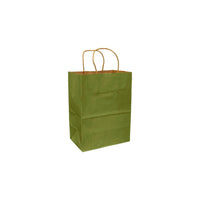 Eddie's - Sac à provisions en papier kraft 100 % recyclé - 8" x 4-3/4" x 10-1/4" - Vert feuille - Paquet de 250-8" x 4-3/4" x 10-1/4"