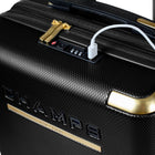 Champs Luxe 3-Piece Luggage Set - Black-Lightweight Polycarbonate Material