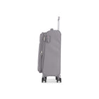 Bugatti Amsterdam Softside Carry-on Luggage - Grey-New plastic zipper quality for main compartment, bringing a different look and enhanced durability