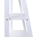 kieragrace Providence Miller Floor Shelf - White Matte Finish, 5-Tiered-Design: the leaning shelf is designed in a contemporary, elegant style with 5 tiers which provides extra storage space for your favorite decorative pieces or essential items