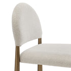 Modway - Hayley Tissu rembourré Tabouret de comptoir - Crème en laiton-8