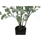 Monarch Specialties - Plante Artificielle - 35 po H - Arbre D'Eucalyptus - Mis En Pot - Feuilles Vertes - Pot Noir-Cette plante de sol factice est faite avec les meilleurs matériaux et ne nécessite aucun entretien ni arrosage, pour une accentuation décorative durable et respectueuse de l'environnement qui durera toute une vie
