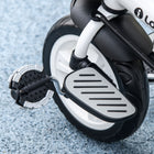 Qaba - Tricycle 6 en 1 pour tout-petits avec poignée de poussée parentale - bleu clair-Dossier haut, garde-corps de sécurité entouré de mousse et harnais de sécurité à 5 points pour la sécurité de bébé 