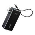 Anker - Batterie Externe Fusion 10000 mAh avec Câble Lightning Intégré - Noir-Restez connecté où que vous soyez : compact (10,8 × 5,1 × 3,1 cm) et léger (250 g), il est idéal pour les courts déplacements.