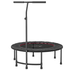 Soozier 39" Mini Exercise Trampoline Indoor Fitness Rebounder - Black-6 Steel leg base with anti-slip rubber caps for great stability while in use   