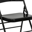 Flash Furniture – Chaise pliante en métal HERCULES à 3 barreaux et à 2 pivots, noir (HF3MC309ASBK)-6
