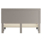 Flash Furniture - Lit plateforme Roxbury très grand touffeté en tissu beige-Rembourrage en tissu beige