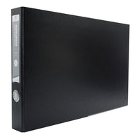 Bindertek - Reliure de format grand livre à 3 anneaux de première qualité - 2 po - feuilles de 11 x 17 po - noir-Capacité de 525 feuilles