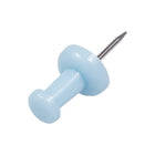 JAM Paper Colourful Push Pins - Baby Blue - 100 Pack-Quantity: 100 Push Pins | Durable and reusable thumbtacks designed for a long lasting, strong hold