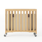 Foundations Travel Sleeper Compact Folding Crib w/ Oversized Casters - 40" x 26" x 34"-4