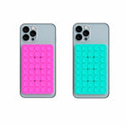 Blu Element PhoneSquid Grip - Aqua Blue & Fuschia - 2 Pack-Universal Compatibility: Works with all smartphones