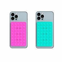 Blu Element PhoneSquid Grip - Aqua Blue & Fuschia - 2 Pack-Universal Compatibility: Works with all smartphones