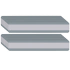 Ashley Productions Double Wide Sentence Strip Reading Guide - 1-1/4" x 7-1/4" - Grey - 24 Pack-Easily track print through transparent tinted window