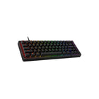 HP HyperX Origins 2 65 Keyboard - Black-Origins 2 keyboards utilize an o-ring mount to provide a light bounce and deeper sound to each keystroke, a reverb-dampening removable silicon weight, and Plate-mounted stabilizers to reduce wobble