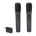JBL PartyBox Wireless Mic - Two Digital Wireless Microphones-The cardioid pickup pattern of these mics deliver a warm, clear, and crisp vocal sound