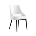 Manhattan Comfort Tremont 21.7" Modern Leatherette Upholstered Dining Chair - White-Weight Capacity: 275 lb. Each