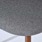 Homy Casa Upholstered Guest Chairs - Grey Fabric - 2 Pack-Item Dimensions: 22.05"L x 21.06"W x 32.87"H, supports 250 lbs.