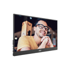 AOC 16T20 15.6" Portable Monitor - Black-The Smart Cover folds around the monitor for protection from scratches and dirt, while also providing a stand when necessary