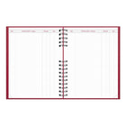 Brownline 2027 CoilPro Daily Planner - 10" x 7-7/8" - Red-Extra bonus pages include: list of important dates, metric conversion charts, map, dedicated note pages, cash record section, and contacts (telephone/address/email) section