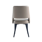 Manhattan Comfort - Chaise de salle à manger moderne Tremont 55,1 cm en similicuir taupe-Assemblage minimal requis Matériel inclus