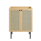 Modway - Chaucer 24" Armoire de toilette de salle de bain (lavabo non inclus) - Chêne-9