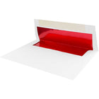 JAM Paper Enveloppes d'invitation A7 doublées d'aluminium - 5,25 x 7,25 po - Blanc avec feuille rouge - paquet de 50-Quantité : 50/paquet, Mail pour impressionner