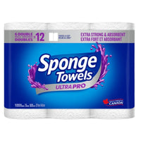 SpongeTowels Ultra PRO Paper Towels - Choose-A-Size - Double - 6 Pack-Choose-A-Size